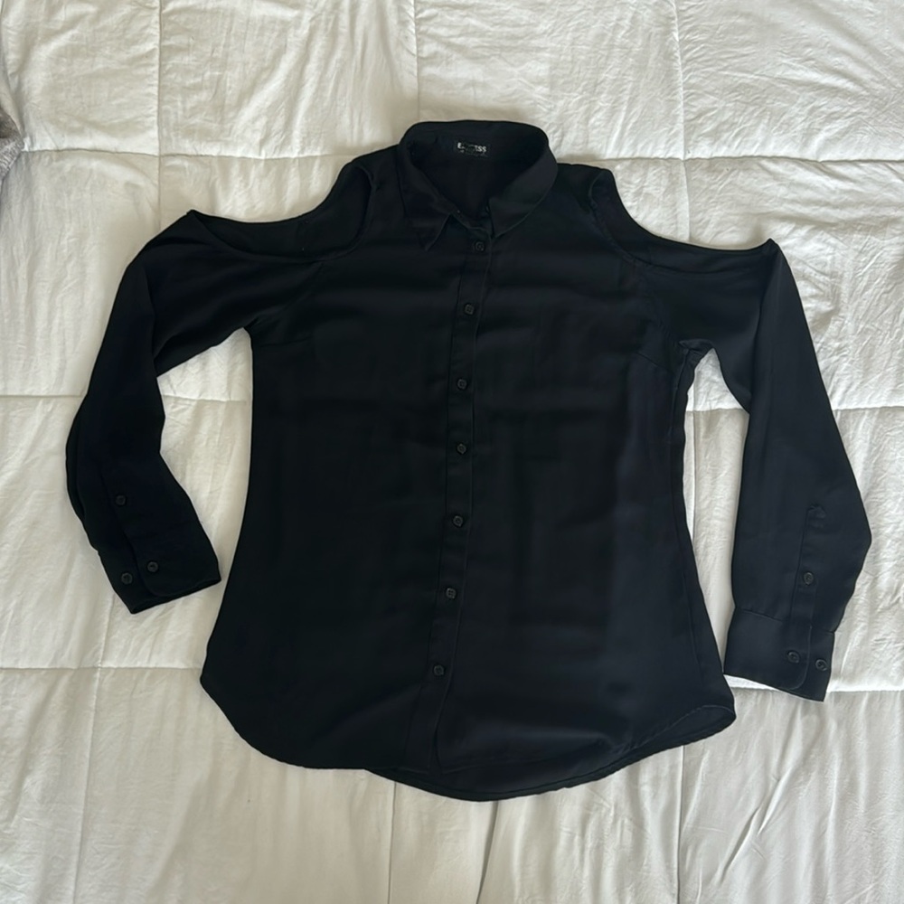 Black button up